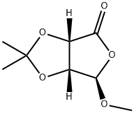 (3aS,6R,6aR)-Dihydro-6-methoxy-2,2-dimethylfuro[3,4-d]-1,3-dioxol-4(3aH)-one 结构式