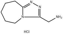 (6,7,8,9-tetrahydro-5H-[1,2,4]triazolo[4,3-a]azepin-3-ylmethyl)amine hydrochloride 化学構造式