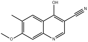 4-HYDROXY-7-METHOXY-6-METHYLQUINOLINE-3-CARBONITRILE Structure