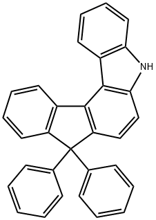 5,8-Dihydro-8,8-diphenyl-indeno[2,1-c]carbazole Structure