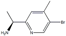 (1S)-1-(5-BROMO-4-METHYL(2-PYRIDYL))ETHYLAMINE 化学構造式