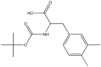 Boc-3,4-Dimethy-DL-Phenylalanine Structure