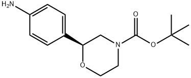 (S)-2-(4-氨基苯基)吗啉-4-羧酸叔丁酯,1260220-43-6,结构式