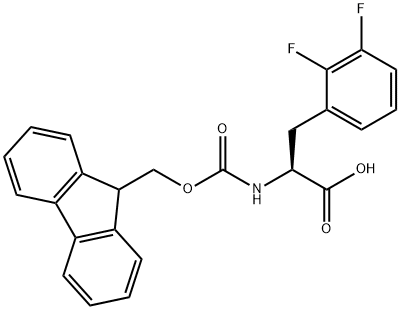N-Fmoc-2,3-difluoro-L-phenylalanine, 1260605-30-8, 结构式