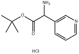 Pyridin-3-yl-glycine tert-butyl ester dihydrochloride Structure