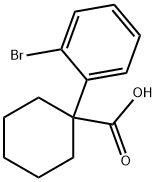 1-(2-bromophenyl)cyclohexane-1-carboxylic acid Struktur