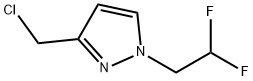 3-(氯甲基)-1-(2,2-二氟乙基)-1H-吡唑, 1260658-85-2, 结构式