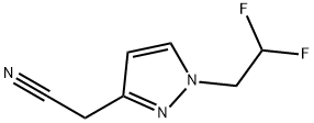 [1-(2,2-difluoroethyl)-1H-pyrazol-3-yl]acetonitrile Struktur
