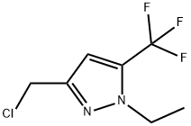 3-(氯甲基)-1-乙基-5-(三氟甲基)-1H-吡唑 结构式