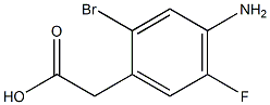 (4-Amino-2-bromo-5-fluoro-phenyl)-acetic acid Struktur