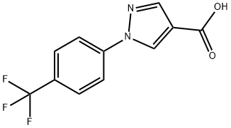 1-(4-三氟甲基苯基)吡唑-4-甲酸, 1260740-53-1, 结构式