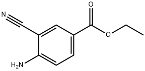 4-氨基-3-氰基苯甲酸乙酯 结构式