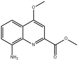 8-Amino-4-methoxy-quinoline-2-carboxylic acid methyl ester Struktur