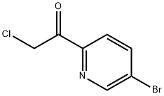 1-(5-bromopyridin-2-yl)-2-chloroethanone 结构式