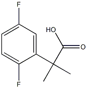 2-(2,5-Difluorophenyl)-2-methylpropanoic acid Struktur