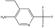 4-乙基-6-(三氟甲基)吡啶-3-胺, 1260813-20-4, 结构式