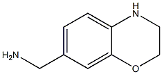 3,4-dihydro-2H-1,4-benzoxazin-7-ylmethanamine Structure