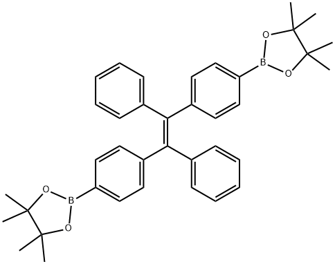 1,3,2-Dioxaborolane, 2,2'-[[(1E)-1,2-diphenyl-1,2-ethenediyl]di-4,1-phenylene]bis[4,4,5,5-tetramethyl- Struktur