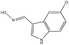 5-CHLORO-1H-INDOLE-3-CARBOXALDEHYDE OXIME 结构式