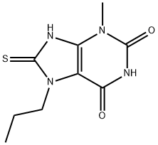 8-mercapto-3-methyl-7-propyl-3,7-dihydro-1H-purine-2,6-dione 结构式