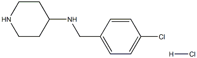 N-(4-CHLOROBENZYL)PIPERIDIN-4-AMINE HYDROCHLORIDE Struktur