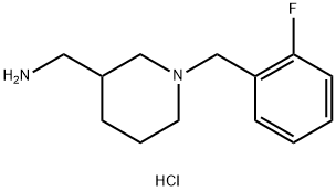 (1-(2-FLUOROBENZYL)PIPERIDIN-3-YL)METHANAMINE HYDROCHLORIDE Structure