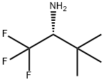 (R)-2,2-Dimethyl-1-trifluoromethyl-propylamine 化学構造式