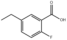 5-乙基-2-氟苯甲酸 结构式