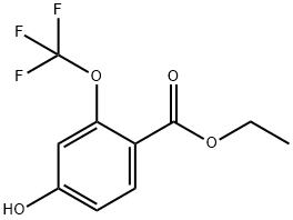 ETHYL 4-HYDROXY-2-(TRIFLUOROMETHOXY)BENZOATE,1261477-66-0,结构式