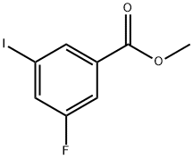 3-氟-5-碘苯甲酸甲酯, 1261478-09-4, 结构式