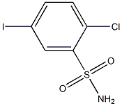 2-chloro-5-iodobenzenesulfonamide 化学構造式