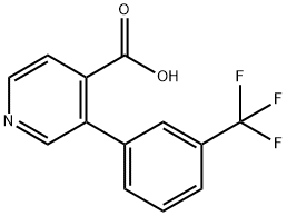3-(3-(三氟甲基)苯基)异烟酸, 1261579-81-0, 结构式
