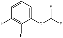 1-(difluoromethoxy)-2-fluoro-3-iodobenzene Struktur