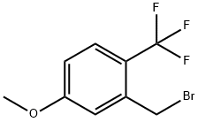 2-三氟甲基-5-甲氧基溴苄, 1261682-10-3, 结构式