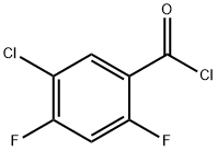 5-Chloro-2,4-difluorobenzoyl chloride Structure