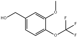 3-甲氧基-4-(三氟甲氧基)-苯甲醇 结构式