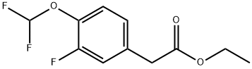 ethyl 4-(difluoromethoxy)-3-fluorophenylacetate Struktur