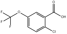 2-氯-5-(三氟甲氧基)苯甲酸 结构式