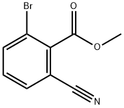 METHYL 2-BROMO-6-CYANOBENZOATE Struktur