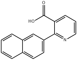 2-(naphthalen-2-yl)nicotinic acid Structure