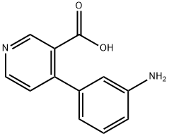 4-(3-aminophenyl)nicotinic acid Struktur