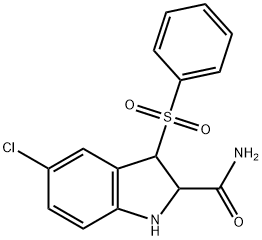 1262229-35-5 3-Benzenesulfonyl-5-chloro-2,3-dihydro-1H-indole-2-carboxylic acid amide