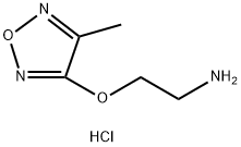 {2-[(4-methyl-1,2,5-oxadiazol-3-yl)oxy]ethyl}amine hydrochloride Struktur