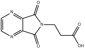 3-{5,7-Dioxo-5H,6H,7H-pyrrolo[3,4-b]pyrazin-6-yl}propanoic acid Struktur