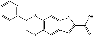 6-Benzyloxy-5-methoxy-benzo[b]thiophene-2-carboxylic acid Structure