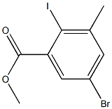 Methyl 5-bromo-2-iodo-3-methylbenzoate Structure