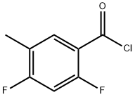 2,4-Difluoro-5-methylbenzoyl chloride 结构式