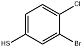 3-ブロモ-4-クロロチオフェノール 化学構造式