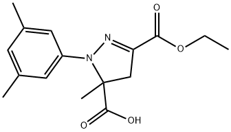 1-(3,5-dimethylphenyl)-3-(ethoxycarbonyl)-5-methyl-4,5-dihydro-1H-pyrazole-5-carboxylic acid|1-(3,5-dimethylphenyl)-3-(ethoxycarbonyl)-5-methyl-4,5-dihydro-1H-pyrazole-5-carboxylic acid