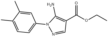 ethyl 5-amino-1-(3,4-dimethylphenyl)-1H-pyrazole-4-carboxylate Structure